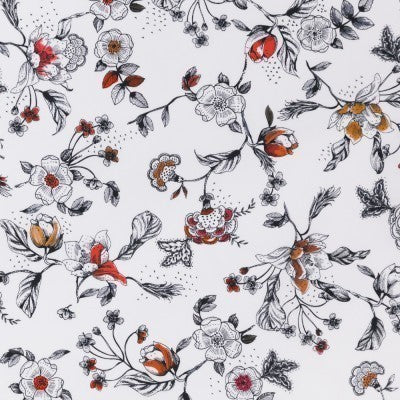 Camicia Twill di Cotone Floreali