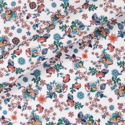 Camicia Twill di Cotone Floreali