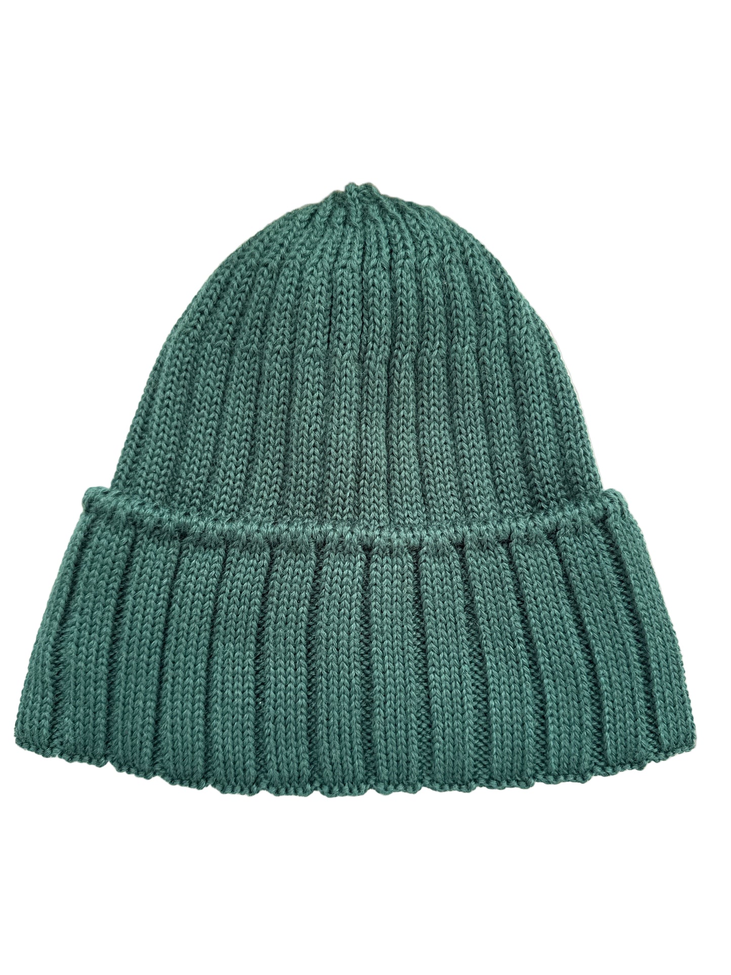 Cappello in maglia a coste Smeraldo