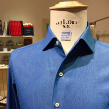 Camicia Tailor Made in Denim 100% Cotone 120/2 Thomas Mason Prodotta a mano dalle nostre sarte 100% Made in Italy